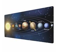 BYJUMB Planets of The Solar System Large Gaming Mouse Pad Planetary Science Space Exploration Long Mousepad Non-Slip Rubber Base Keyboard Mat for Desk,Office,Home 35.4"X15.7"