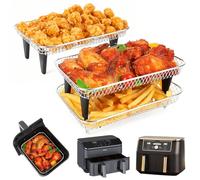 BYKITCHEN 3-Tier Stainless Steel Air Fryer Rack for Ninja AF400UK