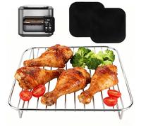 BYKITCHEN Air Fryer Accessories for Ninja Combi 12-in-1 Multi-Cooker, Air Fryer Rack with 2 Oven Liner for Ninja Microwave Oven, Air Fryer SPF700UK, Grill/Roasting Rack