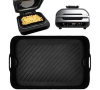 BYKITCHEN Silicone Air Fryer Liner for Ninja Foodi MAX Health Grill and Air Fryer [AG551UK][AG651UK][DG551UK], Large Airfryer Liners, Silicone Basket, Airfryer Accessories for Ninja Foodi Grill