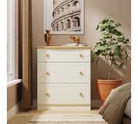 Lancaster 3 Drawer Deep Chest (Ready Assembled) Ready Assembled 2 U Cream One Size
