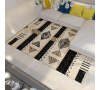 BYLEEHOMED Aztec Rug 160x200cm Native American Cartoon Geometry Abstract Southwest Washable Non Slip Soft Small Carpet for Indoor Home Decor