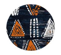 BYLEEHOMED Boho Round Rugs 180 cm Aztec Western Nonslip Floor Mat Ethnic Boho Southwest Machine Washable Farmhouse Circle Carpet for Living Room