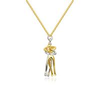 Bylesary Couples Hug Chain Loving Hug for Couples Woman Man Personality Abstract Character Dance Partner Pendant Necklace Day Gifts, Zinc, No Gemstone