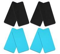 Bylion 4 Pairs Snowboard Shin Pads Guards Protector Foam Pads for Sports Ski, Shin Pads Foam Padded Ski Boot Liner, Leg and Foot Friction Shin Bang Protection for Skiing Snowboarding