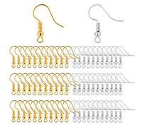 Bylion 400 Pieces Stainless Steel Earring Hooks French Wire Fish Hooks