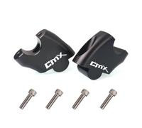 BYLKFC 1 Pair Riser Bar Clamps Motorcycle Handlebar Riser For For Rebel 500 300 CMX500 For Rebel500 CMX300 For Rebel300 Handle Bar Risers Clamps Mount Adapter Forward Backward Handlebar Clamps(Black)