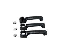 BYLKFC Outer Side Door Handle Protective Covers Car Door Handle Cover Trim for Jeep for Liberty for Wrangler JK JKU 2007-2017 Decoration Protection Shell Sticker Styling Auto(Black 1)