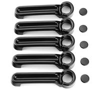 BYLKFC Outer Side Door Handle Protective Covers Car Door Handle Cover Trim for Jeep for Liberty for Wrangler JK JKU 2007-2017 Decoration Protection Shell Sticker Styling Auto(Black 2)