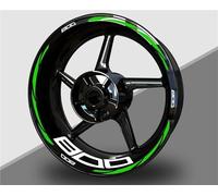 BYLKFC Wheel Decals Motorcycle Wheel Stickers For Kawasaki Z800 Z 800 17inch Reflective Rim Decals Stripe Tape Fluorescent Wheel Rim Stripe Sticker