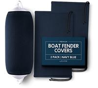 Byllstore Boat Fender Covers | Several Size Options Available | Black & Navy Blue | 1, 2 & 4-Pack | Polyester (2-Pack, Navy Blue, 5″ x 14″)