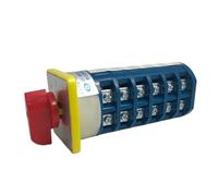 BYLSAGWHT 40A Cam Switch 24 Terminals 5 Positions DIY Rotary Changeover Switches LW5-40/6 Control Different Loads