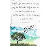 BYLSAGWHT Bible Verse Wall-Art May The Lord Bless You Numbers 6 24 Poster Christian Gift Scripture Decor for Bedroom Prayer Room(Unframed,12x18inch(30x45cm))
