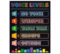 BYLSAGWHT Classroom Noise Level Poster - Voice-O-Meter Chart for Elementary & Middle School, Essential Teacher Resource & Behavior Management Tool(Unframed,16x24inch(40x60cm))