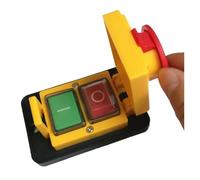 BYLSAGWHT Emergency Stop Switch DZ05 7 Pins 400V IP55 Three-Phase Electromagnetic Emergency Stop Push Button Switch