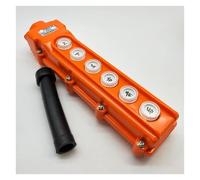 BYLSAGWHT Emergency Stop Switch Waterproof Hoist Push Button Switch Crane Switch TNHA1-COB-61 21 31 32 33 Pendant Controller 220v 380v(Six Keys,220V)
