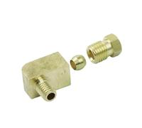 BYLSAGWHT M4 M5 M6 M8 1/8" 1/4" Male x 4 6 8 mm OD Brass 90 Degree Elbow Compression Union Pipe Fitting(M5x0.8mm - 6mm)