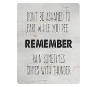 BYLSAGWHT Minimalist Bathroom Metal Tin Sign Dont Be Ashamed Simple Typography Plaque for Dorm Room Bedroom 8 X 12 in