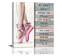 BYLSAGWHT Modern Ballet Wall-Art Inspirational Girl Dancing Poster We Can Choose How We Dance Print for Dance Room Bedroom Decor(Unframed,08x12inch(20x30cm))