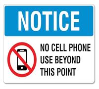 BYLSAGWHT Silence Your Devices Beyond Here Metal Sign 12x8 Inch