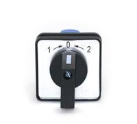 BYLSAGWHT SZW26/LW26-20/B202.2 20A 660V 2 Pole 8 Screw 3 Position 64X64/48X48 mm Panel Transfer Momentary Changeover Cam Switch(B202.2 1 0 2 48x48mm)