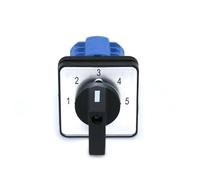 BYLSAGWHT SZW26/LW26-20 Ui 660V 20A 1-2-3-4-5 3 Phase 12 Terminals 5 Position Rotary Changeover Selector Cam Switch 48X48 mm Panel