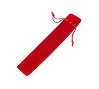 BYLYUIVN Gift Pouch 5Pcs/Set Thicker Pen Case with Rope Velvet Drawstring Pen Bag Pouch Cloth Pencil Case for One Pen Storage Students Gifts 5 Color(Red)