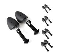 BYLYUIVN Shoe tree 5 Pairs Practical Plastic Adjustable Length Men Shoe Tree Stretcher Boot Holder Organizers (5 Pairs Black)