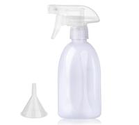 Bynccea Empty White Plastic Spray Bottles 13.5oz/400ml Adjustable Nozzle Mist/Stream Water Spray Bottle Heavy Duty Spraying Bottles Plant Mister Spray Bottle for Cleaning Solutions, Plants, Hair