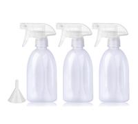 Bynccea Empty White Plastic Spray Bottles 13.5oz/400ml Adjustable Nozzle Mist/Stream Water Spray Bottle Heavy Duty Spraying Bottles Plant Mister Spray Bottle for Cleaning Solutions, Plants, Hair