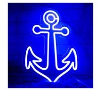 BYNGQW Hanging Art Neon Signs Anchor Neon Light, Dimmable USB Powered Hanging LED Light, for Home Men's Cave Club Restaurant and Party 29.2cm×40cm