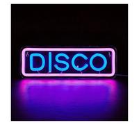 BYNGQW Hanging Art Neon Signs Disco Neon Sign LED Light for Wall Decor USB Powered for Bedroom Music Lover Party Bar Club Coffee Shop Restaurant 28.87cm×10cm