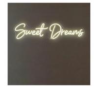 BYNGQW Hanging Art Neon Signs Sweet Dream Neon Sign for Wall Art Decor LED Light USB Powered for Kids Room Bedroom Party Valentine's Day Marriage Proposal 44cm×12cm