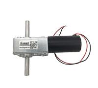 ByNGSDCC Bringsmart 5840-31zy DC 12Volt Gear Motor Double Shaft Long 33MM Reverse Gearbox All Metal Gears 12-470RPM 24V(Package B,160rpm)