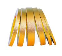 ByNGSDCC Molding Trim Peel and Stick,82FT Self-Adhesive Metal,Edgings Strip,Wall Edging Border Decor,Panels Off and Ceiling Decoration(Gold,W: 1cm(0.39inch))