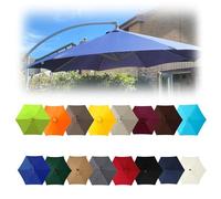 ByNGSDCC Patio umbrella Cantilever Parasol Top Fabric Cover Sunshade Cloth, Replacement parasol fabric cover, Garden Parasol Canopy Cover(Orange,6ribs:3.0m/9.8ft)