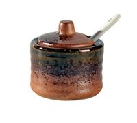 ByNGSDCC Sugar Container for Coffee Breakfast Afternoon Tea,Ceramic Bowl, Japanese Mini Pot, Spice Jar, for Bar Countertop-g-70ML(I)