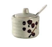 ByNGSDCC Sugar Container for Coffee Breakfast Afternoon Tea,Ceramic Bowl, Japanese Mini Pot, Spice Jar, for Bar Countertop-g-70ML(C)