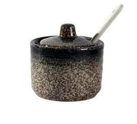 ByNGSDCC Sugar Container for Coffee Breakfast Afternoon Tea,Ceramic Bowl, Japanese Mini Pot, Spice Jar, for Bar Countertop-g-70ML(W)