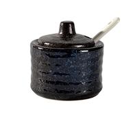 ByNGSDCC Sugar Container for Coffee Breakfast Afternoon Tea,Ceramic Bowl, Japanese Mini Pot, Spice Jar, for Bar Countertop-g-70ML(N)