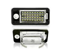 Bynome LED License Plate Lights for Audi A3 A4 S4 A6 Q7, 2Pcs Error Free | 6000K Xenon White, 36 SMD LED Bulbs, Built-in Canbus No Error, Plug and Play