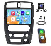 BYNYXI 9inch 2+32GB Wireless Carplay Android 14 Car Stereo Compatible for Suzuki Jimny SN 2005-2018, Bluetooth GPS Navigation Double USB WiFi Split Screen AHD/CVBS Rear View Car Radio