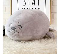 BYNYXI Chubby Blob Seal Cushion, 40 cm Sea Animal Plush Seal Cuddly Toy Fat Seal Hug Pillow Cotton Blob Seal Cushion Birthday Gift for Children Boys Girls