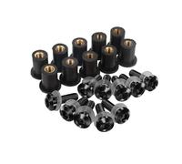 ByoBLu 10pcs M5 5mm Windscreen Windshield Bolts Screw Kits Compatible with Africa Twin CRF1100L CRF1000L CRF 1100 1000 L Adventure ADV XRV750