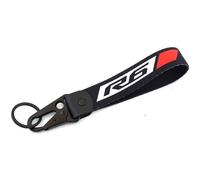 ByoBLu Motorcycle Accessories CNC Key Shell Key Case Cover Key Ring Key Chain Compatible with Yamaha YZF R6 R3 R1 R7 YZFR6 YZFR3 YZFR1 YZFR7 YZF-R (Color : Red Chian-R6, Size : A)