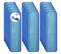 BYOFI 15 Pack Microfiber Cleaning Pads Compatible with Bona Family of Mops,Washable & Reusable Mop Pads Refill Replacement Safe for Hardwood and Multi-Surface Floors