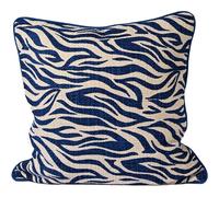 Byon Anima cushion M 50x50 cm Zebra-blue