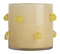 ByON - Arlo Candle Holder M, Beige / Yellow - Beige