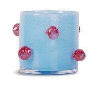 Byon Arlo lantern XS Ø10 cm Light blue-burgundy