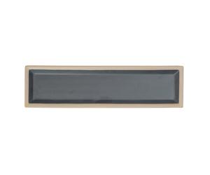 Byon Fumiko plate 11.5x43 cm Beige-black